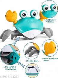 crawling crab baby musical kids toy
